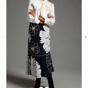 Maeve Tiered Floral Skirt new with tags Anthropologie